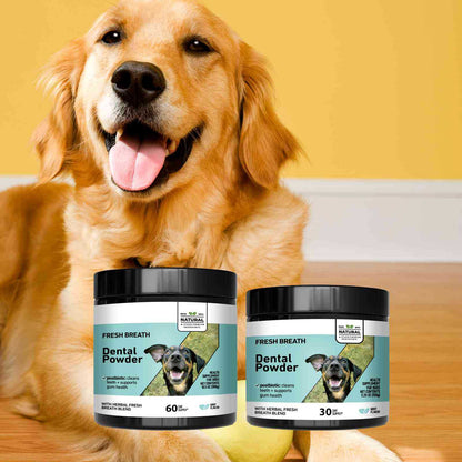 Pet tooth cleaning powder