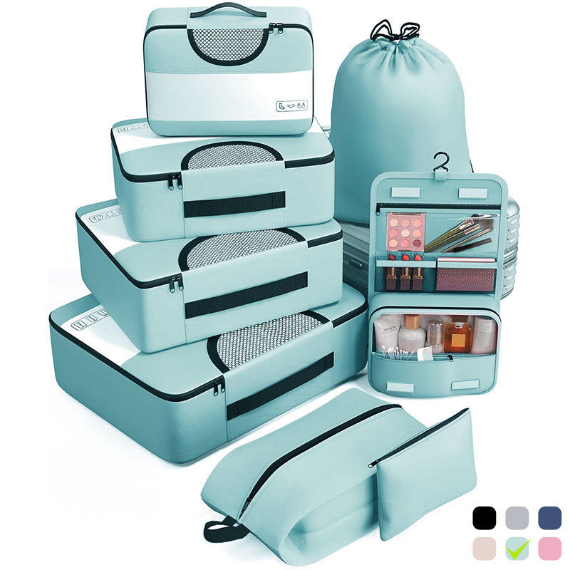8-piece travel storage bag set