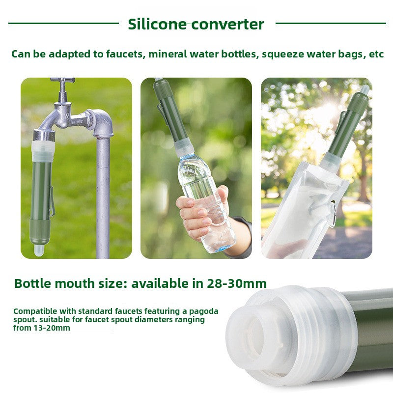 Portable ultrafiltration water purifier