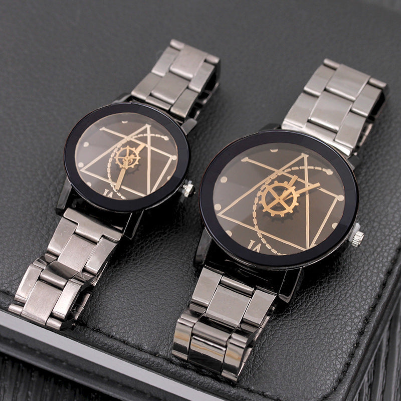 Gear Compass Design Quartz Watch for Men and Women