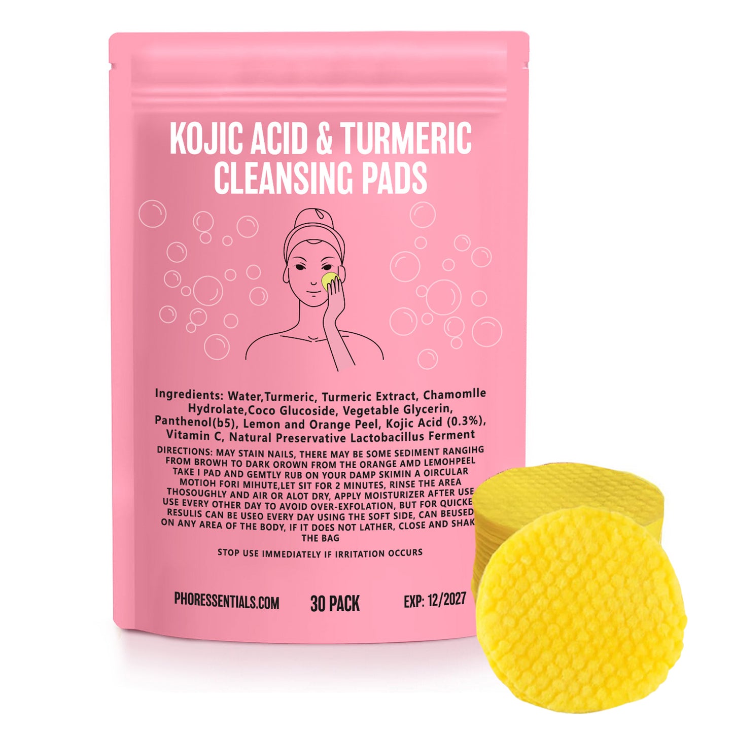 Turmeric Cleansing Pad for Daily Skin Care