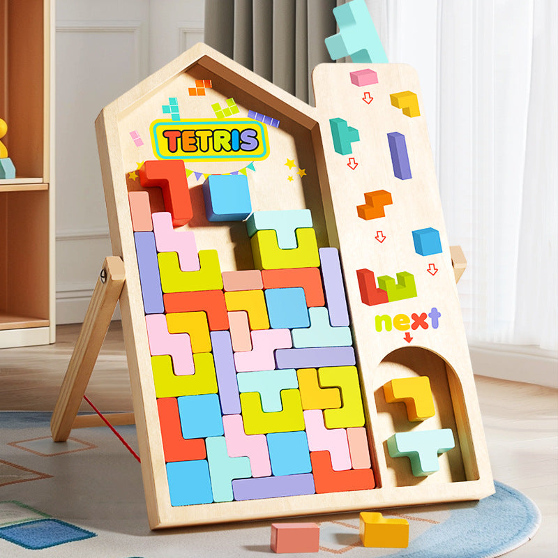 3D Three-dimensional Tetris Large Particle Building Block