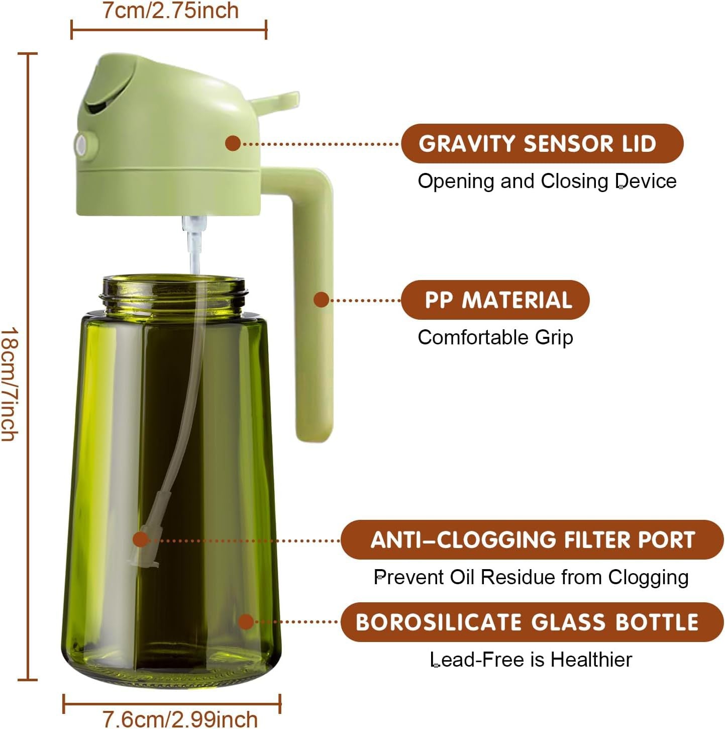 Oil Pot Kitchen Household Oil Spray Bottle