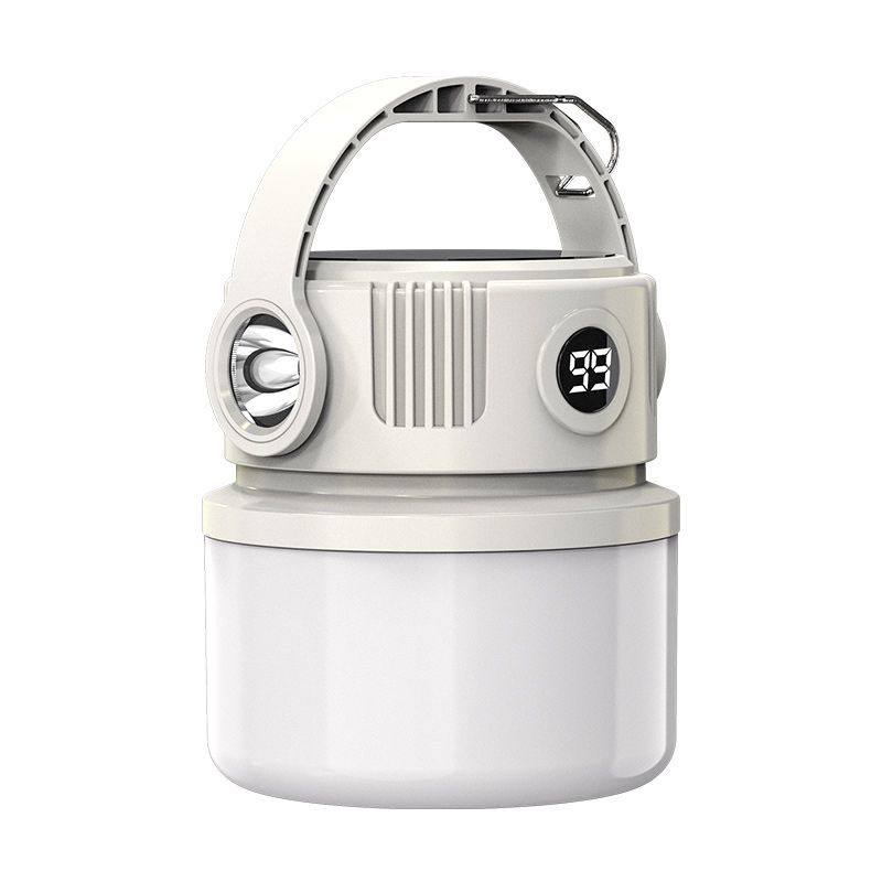 Solar-powered outdoor rechargeable camping light