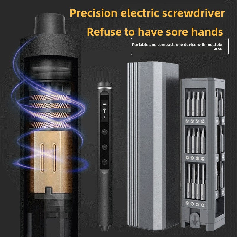 Multi-functional Electric Screwdriver Set with Assorted Bits