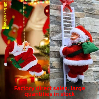 Electric Climbing Santa Claus Christmas Toy
