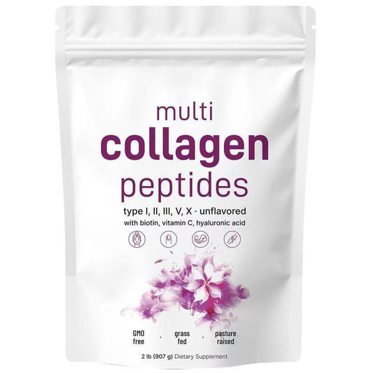 Collagen powder in bagged form