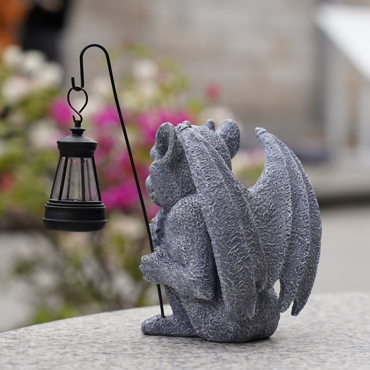 Stone Figure Ghost Solar Lamp