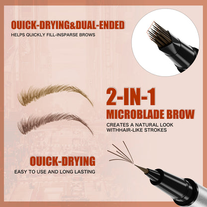 Waterproof Long-Lasting Liquid Eyebrow Pencil