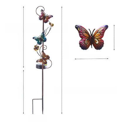 Solar Panel Iron Art Lawn Lamp