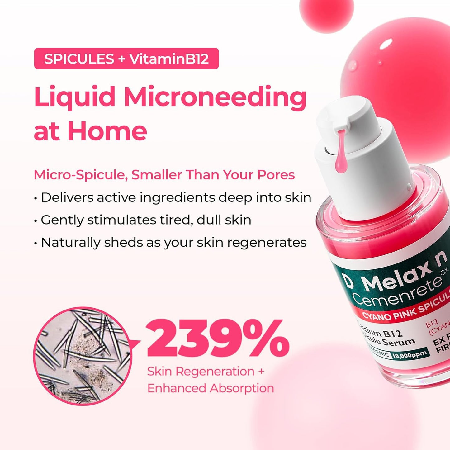Pink Spicule Serum with Calcium Hydrating Set