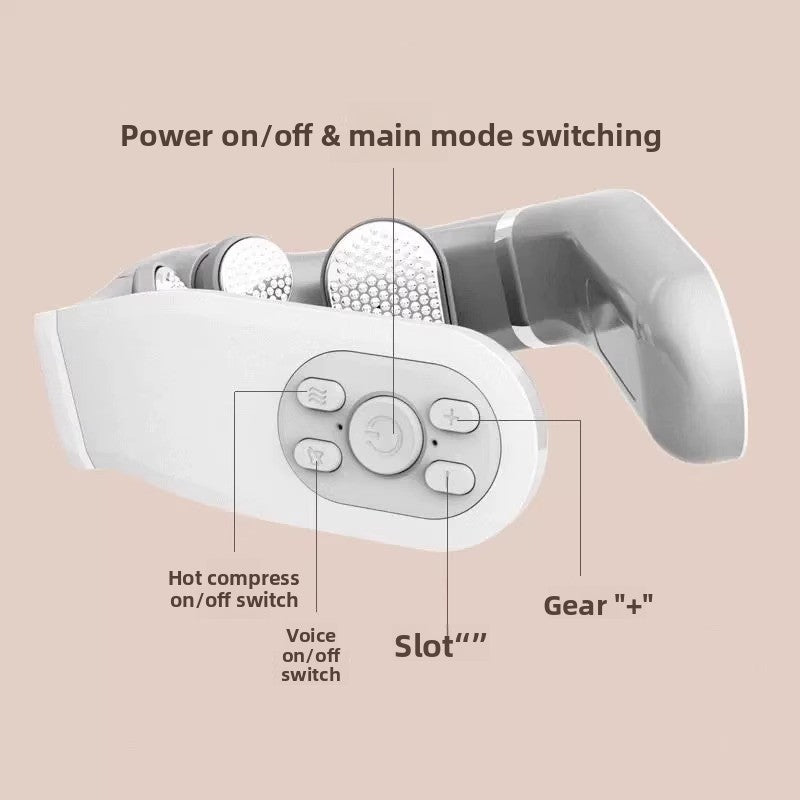 Multifunctional Cervical Massager with Heat and Voice Control