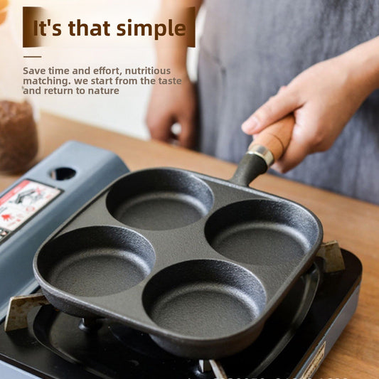 Cast iron egg frying pan