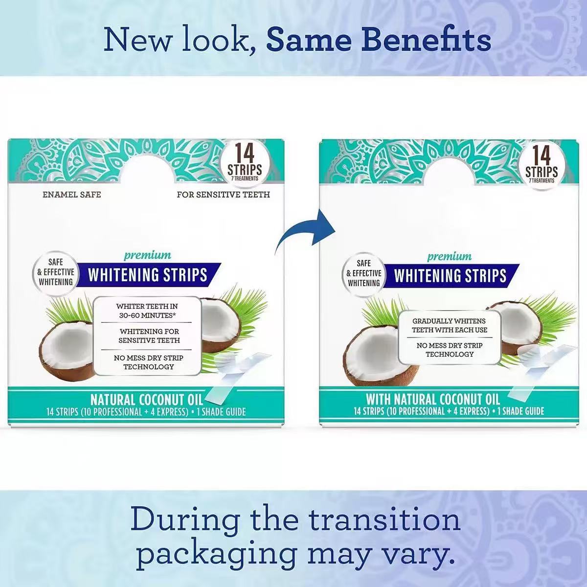 Coconut Mint Teeth Whitening Strips