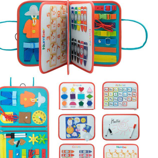 Childrens Educational Felt Learning Board