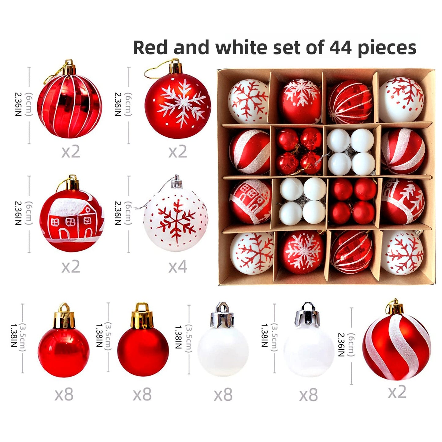 Spherical Christmas decorations Christmas tree
