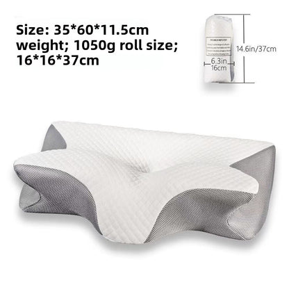 Butterfly-shaped pillow for neck support