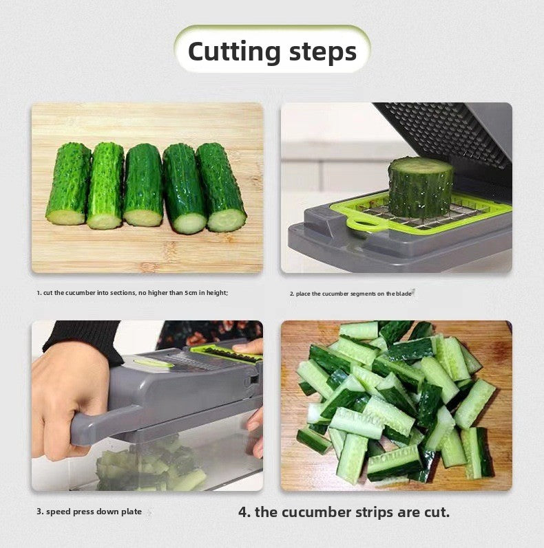 Multifunctional Vegetable Cutter Shredder Slicer Set
