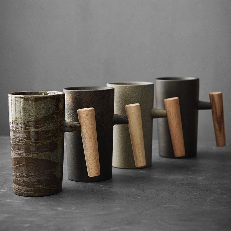 Japanese-style Handmade Stoneware Coffee Cup