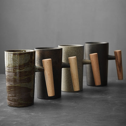 Japanese-style Handmade Stoneware Coffee Cup