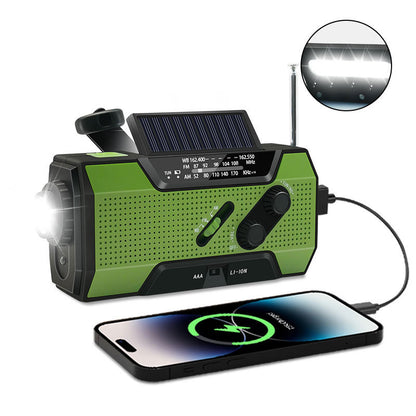Emergency radio hand-crank charging