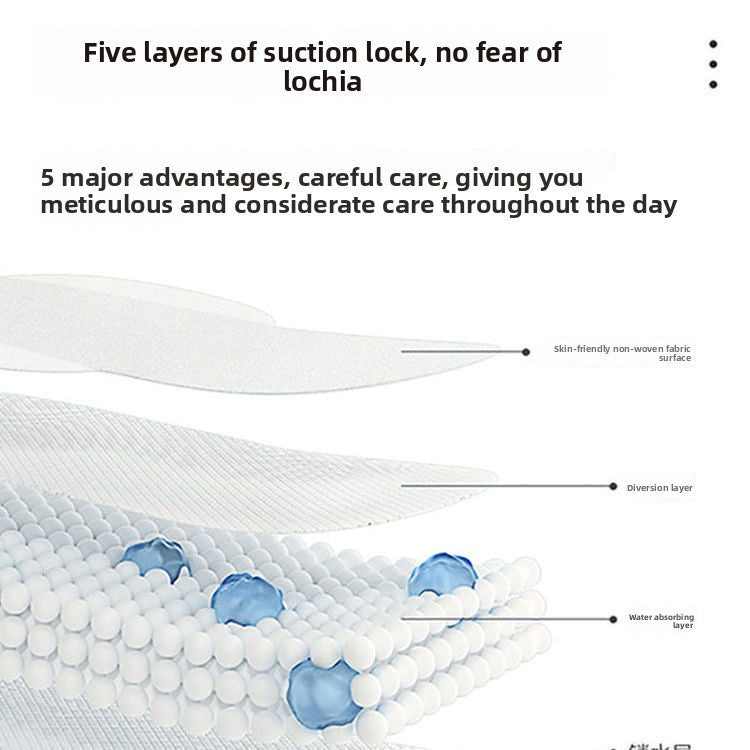 adult sanitary napkins are antibacterial and breathable.