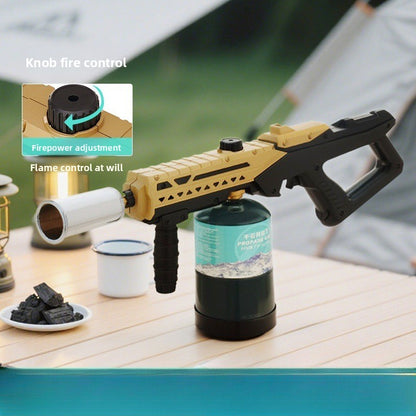 Refillable Windproof Butane Flamethrower Lighter