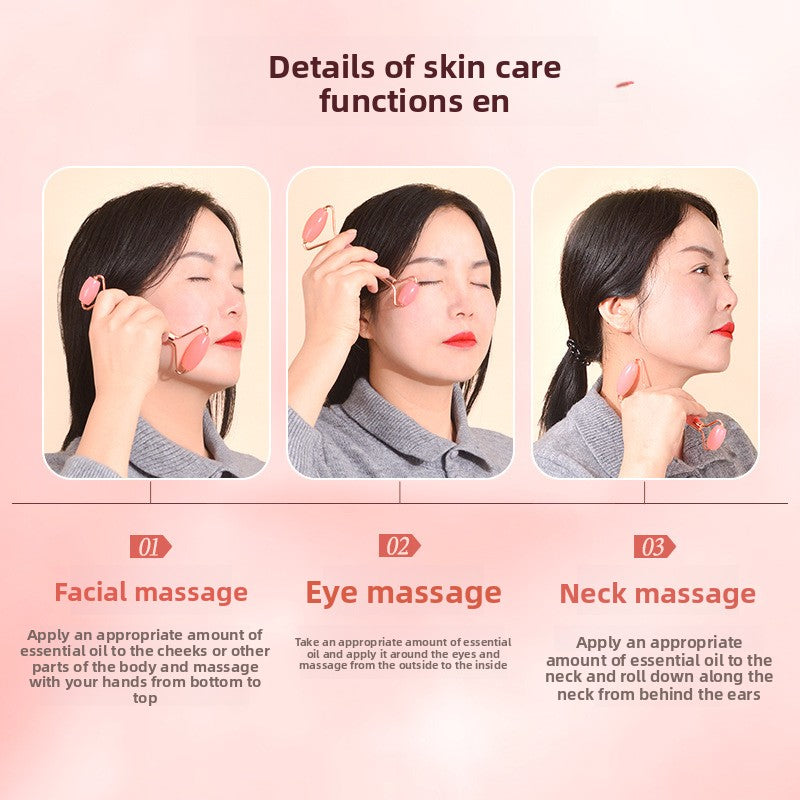 Double-head roller facial massager