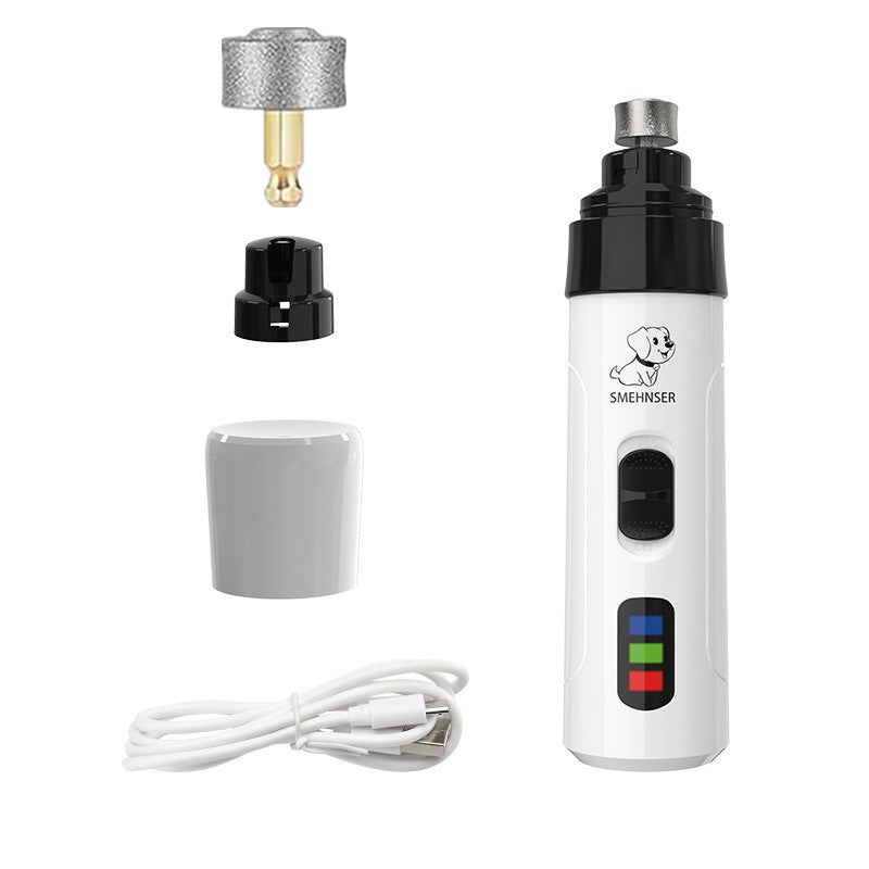USB Rechargeable Pet Nail Grinder with LED Light