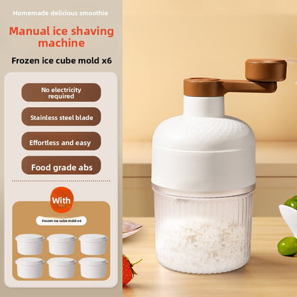 Manual shaved ice small slush machine