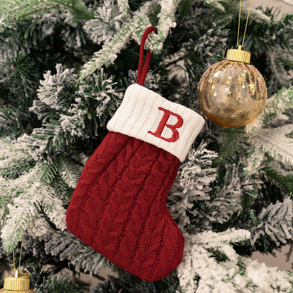 Letter Christmas Stocking Creative Hanging Ornament