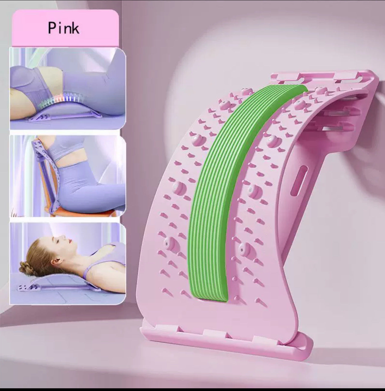 Lumbar Stretch Traction Massager with Magnetic Therapy