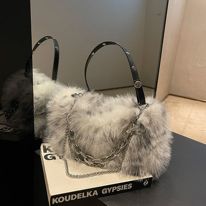 Plush handbag