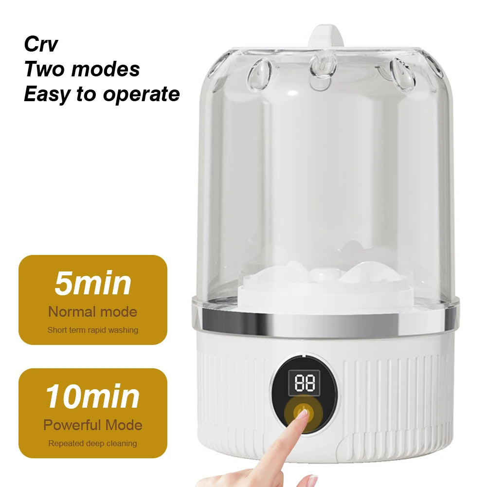 Mini Underwear Washer Rechargeable 1L Electric Socks Washing Machine Household Small Wireless Portable Laundry Underwear Cleaner