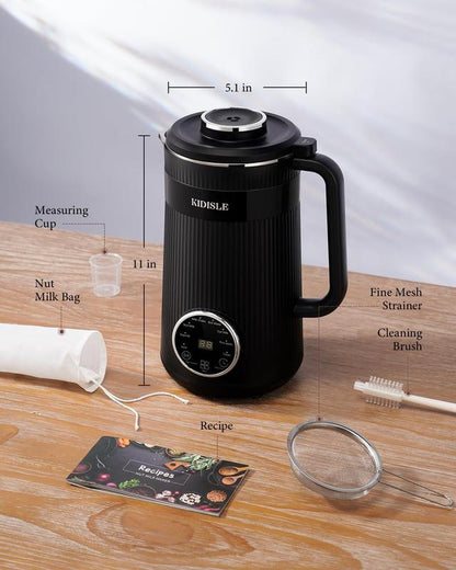 8-In-1 Multifunctional Automatic Nut Milk Machine&Coffee Maker, 32Oz Auto Self-Cleaning, Delay Start, Keep Warm, Boil Water – Stainless Steel, Christmas Gifts