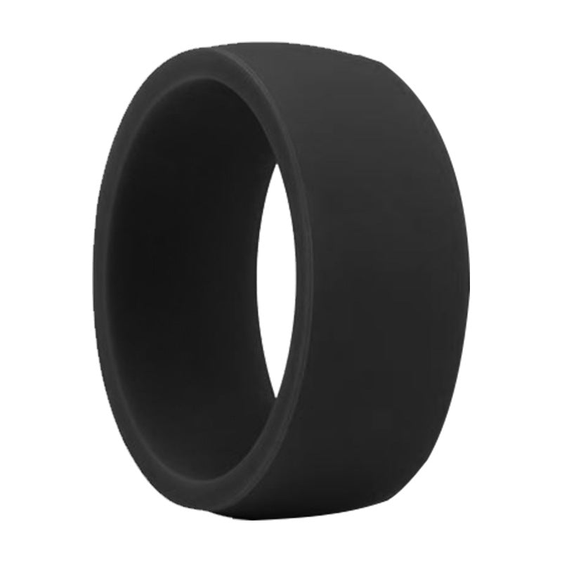 Wide Flat Silicone Sports Ring