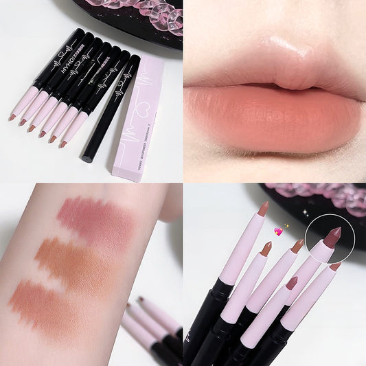 One-piece lip liner to create a full and three-dimensional lip shape