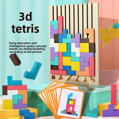 3D Three-dimensional Tetris Large Particle Building Block