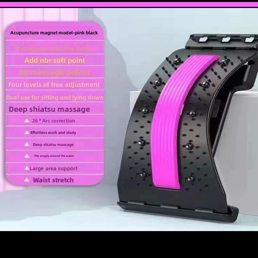 Lumbar Stretch Traction Massager with Magnetic Therapy