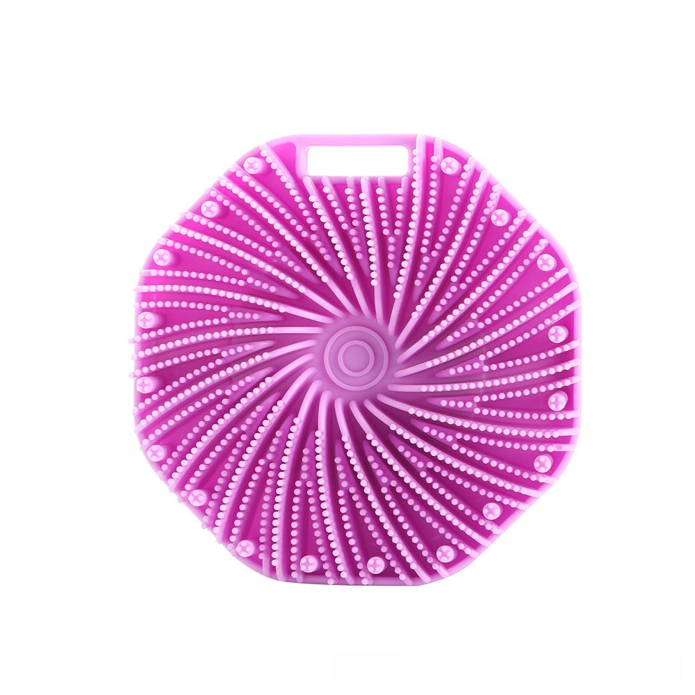 Silicone Hexagonal Bath Brush with Hanging Hook