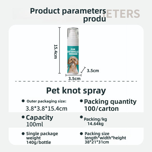 Pet Detangling Spray