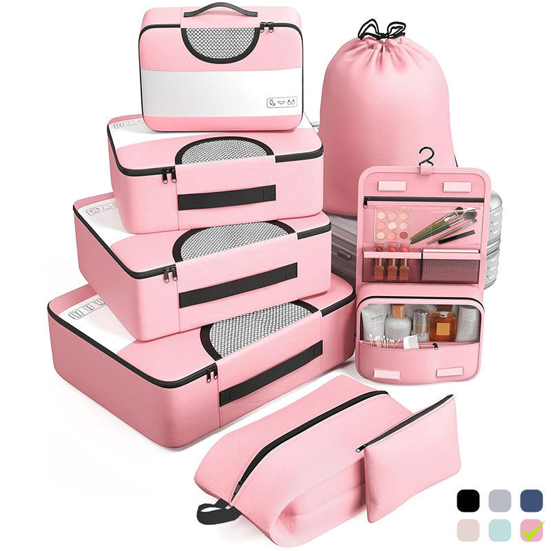 8-piece travel storage bag set