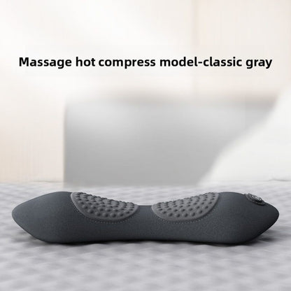 Ergonomic Lumbar Pillow with Heating and Massage
