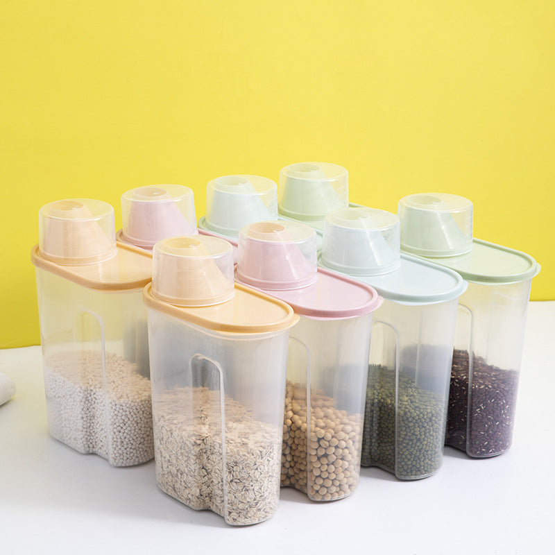 grains sealed jar