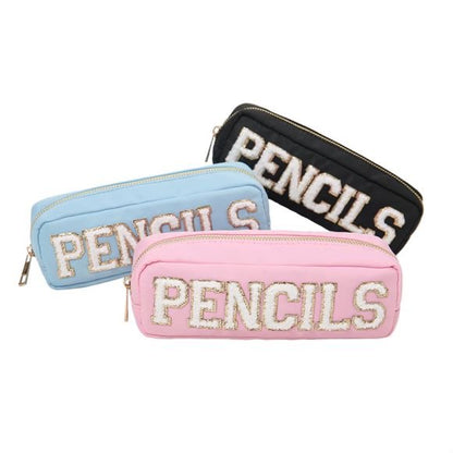 School Souvenir DIY Pencil Bag Waterproof Nylon Primary School Student Pencil Bag Portable Pencil Case