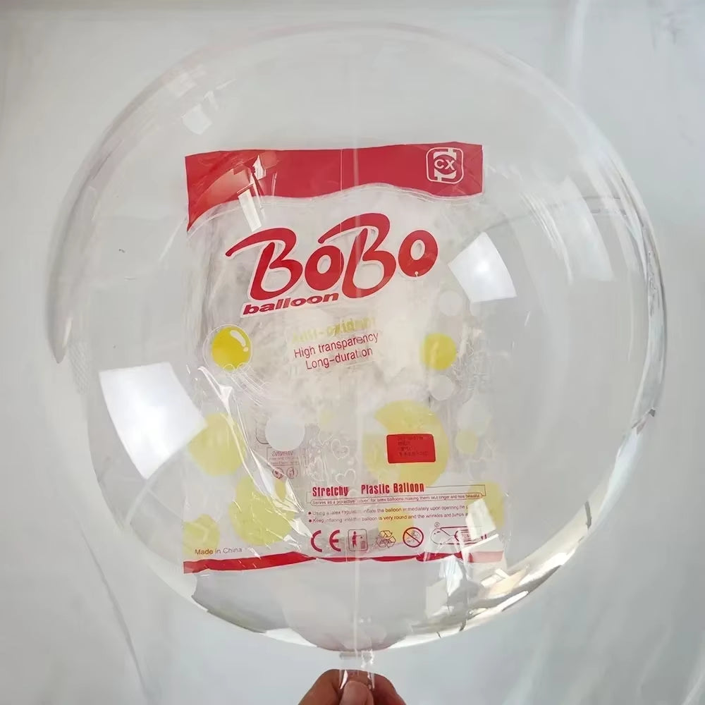 50Pcs Bobo Balloon Transparent Bubble Birthday Party Wedding Transparent Balloons Baby Shower Party Decorations
