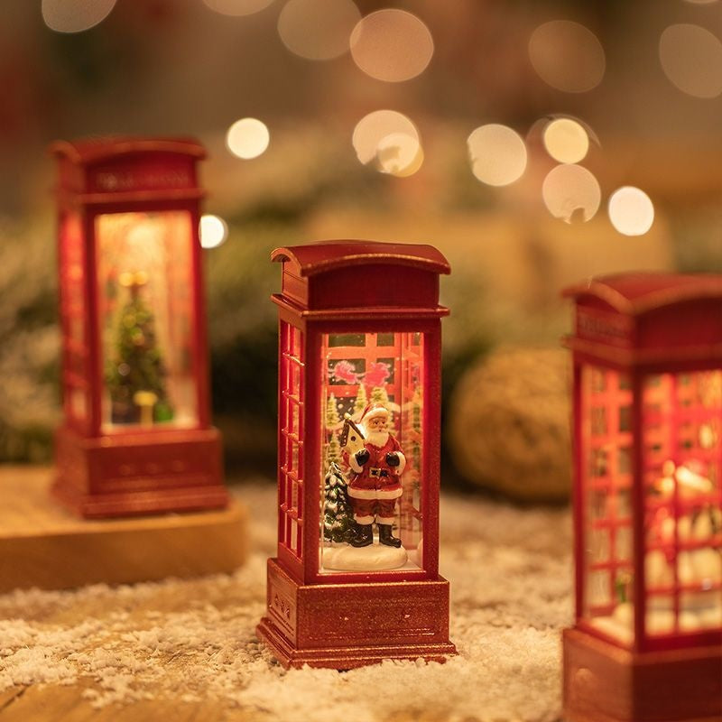 Christmas Decorative Night Light with Water Snow Effect