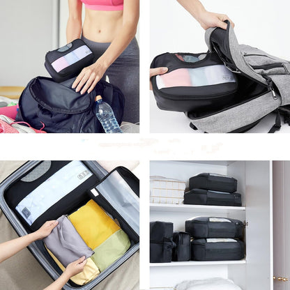 8-piece travel storage bag set
