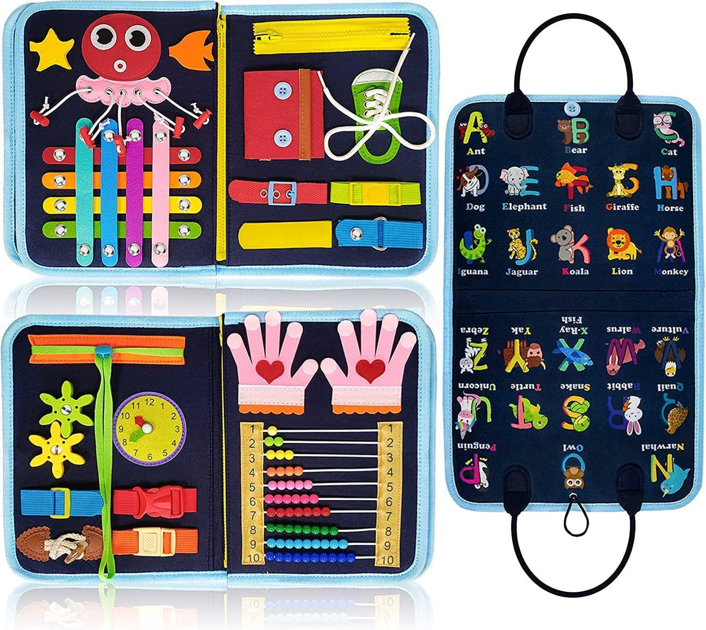 Childrens Educational Felt Learning Board