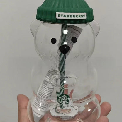 2026 Starbucks Barista Bear Cup Limited Edition Glass Cup Xmas gift